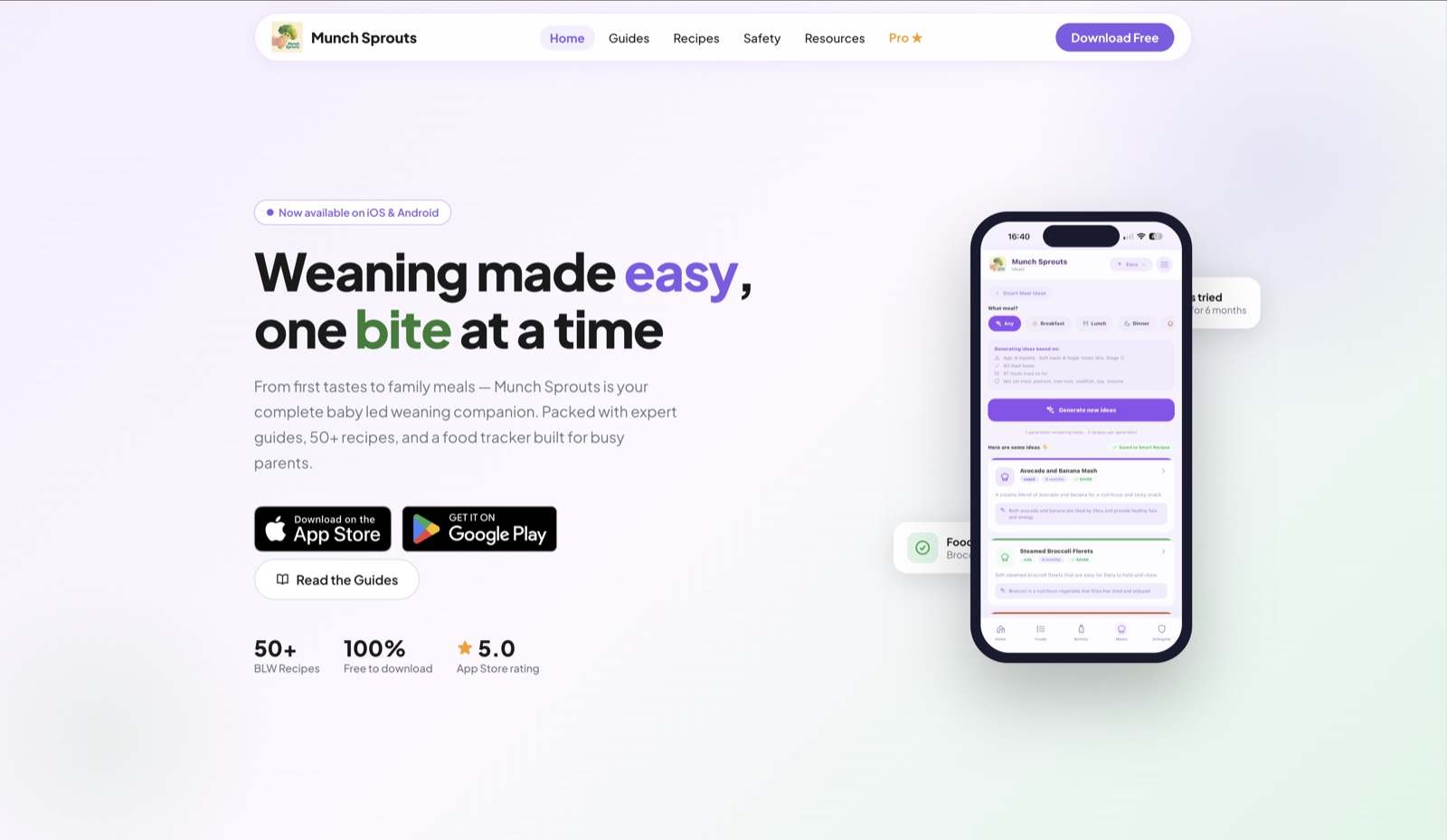 MunchSprouts website